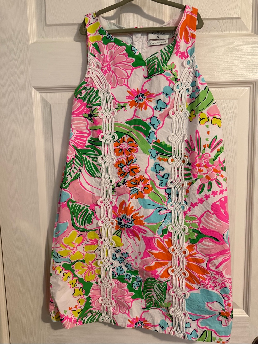 Lilly Pulitzer Floral Shift in Pink, Orange, Green & Aqua, size 10-12